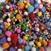 Craft Pom Poms and Wiggle Eyes Set, 1200 Pieces, Multicoloured