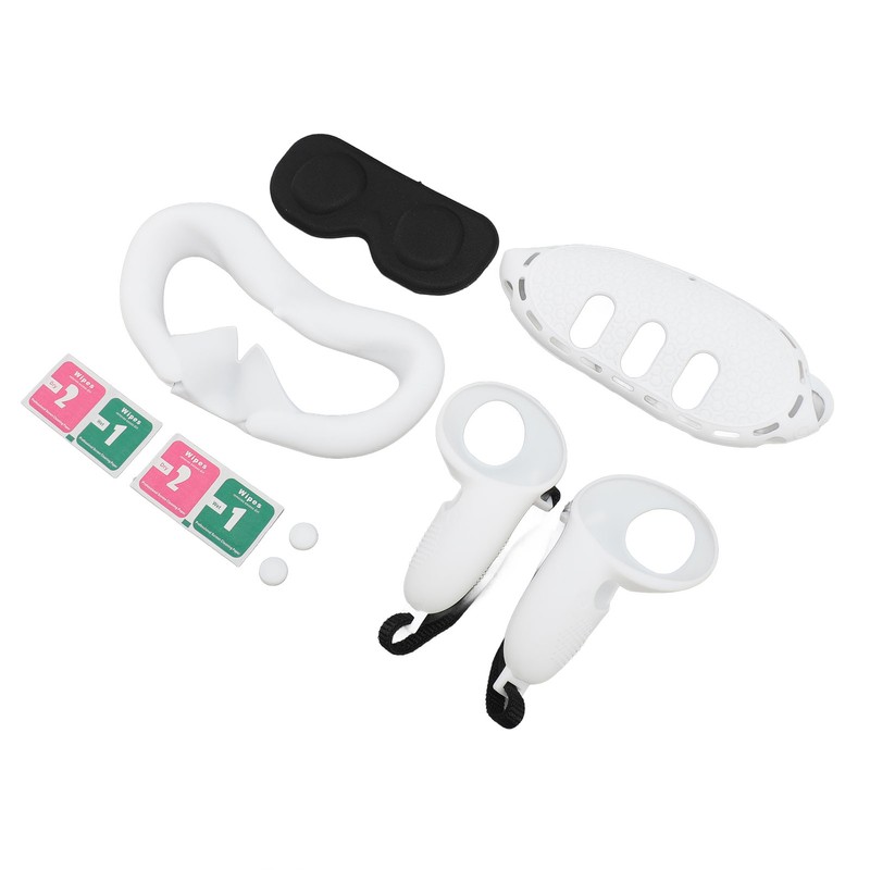 VR Glasses Silicone Cover Set Controller Grips Front Shell Headset