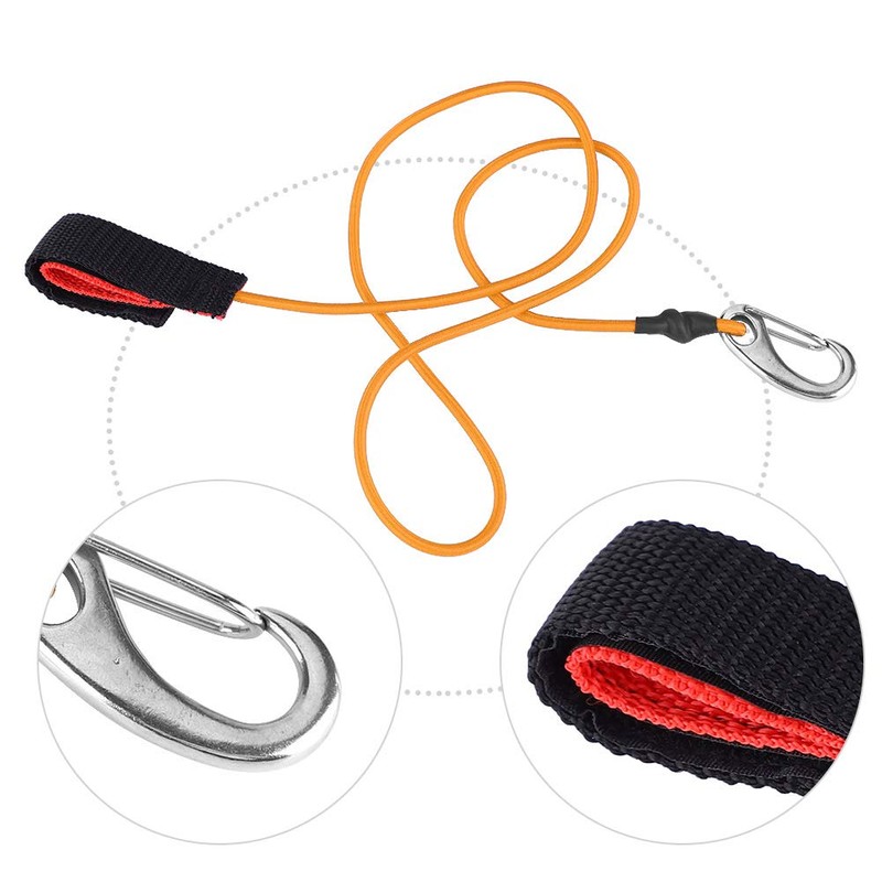SPYMINNPOO Kayak Paddle Leash,Elastic String Boating Kayak Paddle Safety Rod