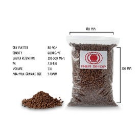 R&R SHOP R&R SHOP – Feiner Bimsstein, 5–10 mm, 100% natürlich, pH-neutral, ideal für Keimung, Belüftung, verbessert das Pflanzenwachstum (1.5L)