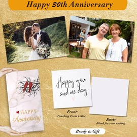 30th Wedding Anniversary Lantern,30th Anniversary Wedding Gifts for Couple Parents Husband Wife，30 Year Pearl Anniversary Gifts for Her Him,Unique 30th Anniversary Wedding Gift Ideas Love..