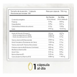 Suplemento en cápsula Maklen Suplementos Alimenticios Omega 3 x 700mg