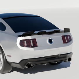 Only Wickerbill Gurney Flap Extension Wicker Bill Compatible with 2010 2011 2012 2013 2014 Ford Mustang Spoiler