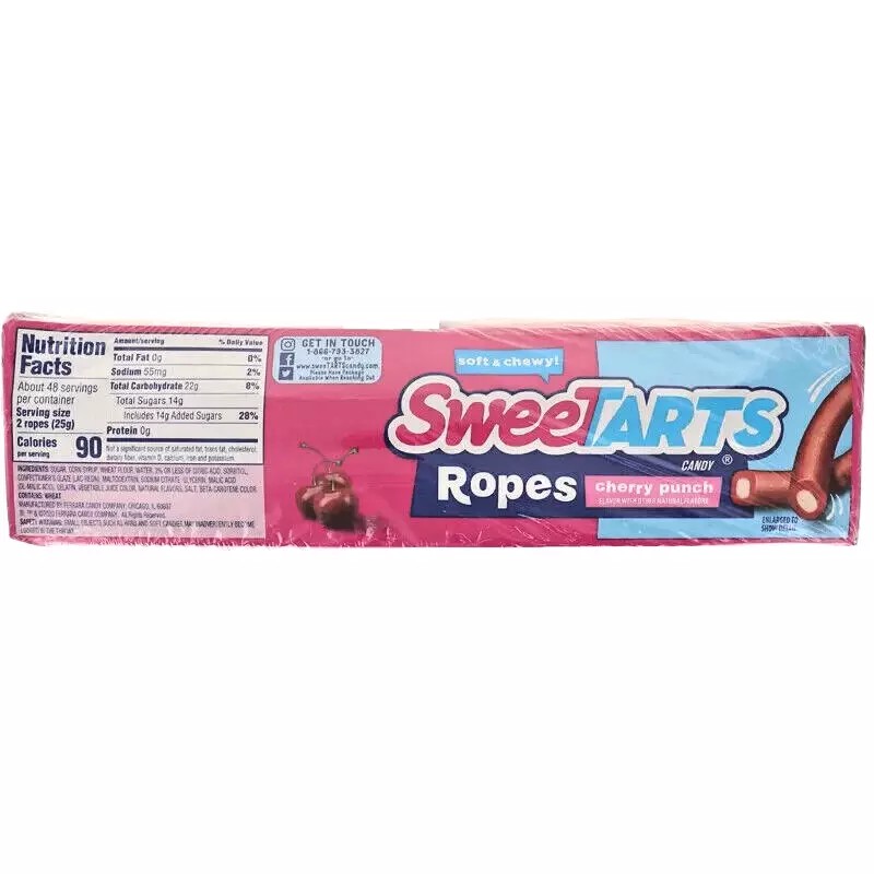 King Sweetarts Ropes Cherry Punch King Size Assorted Flavor Candy
