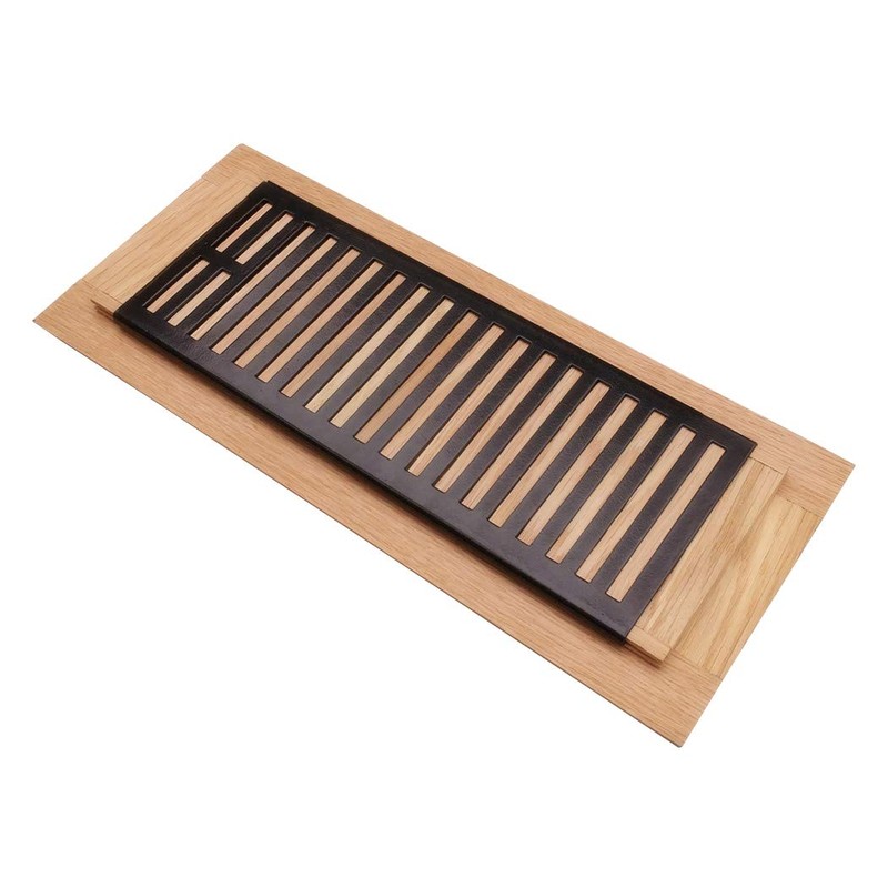 Razo White Oak Wood Floor Register, Drop in Vent Cover