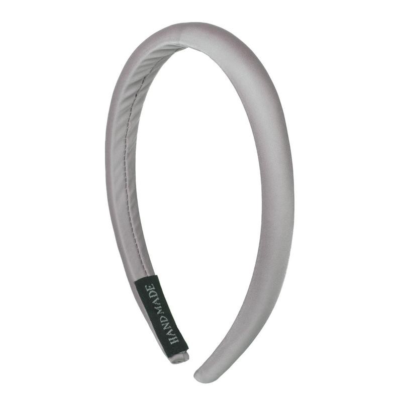 Ladies Classic Solid Color Satin Headband - Color: Lavender