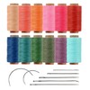 Kivisin Vibrant 0.45mm Waxed Thread, 12 x 115 Yards Wax