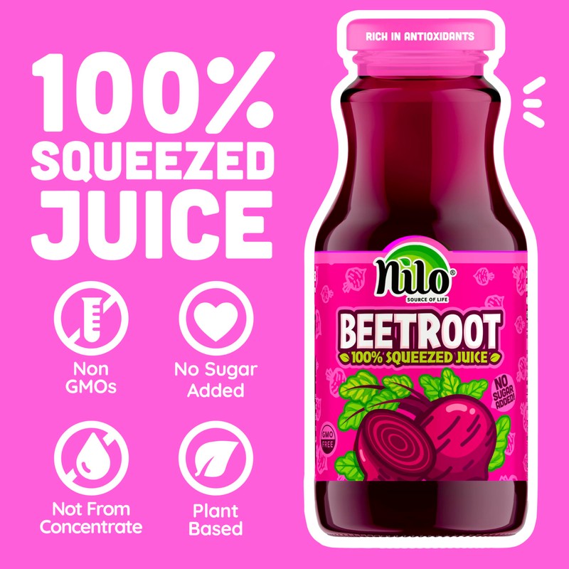 NILO Beetroot Juice | 100% Squeezed Beetroot Remolacha | NO