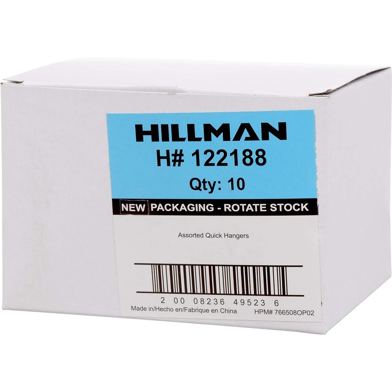 The Hillman Group 122188 Assorted Quick Hangers, Brass