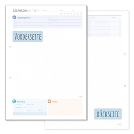 Häfft Call Notes Pad A4, 50 Sheets - Notepad for Phone Notes, Call Notes and More - Sustainable & Climate Neutral