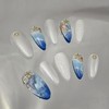 [M;H #] Summer sea handmade nail tips - Enter Lake