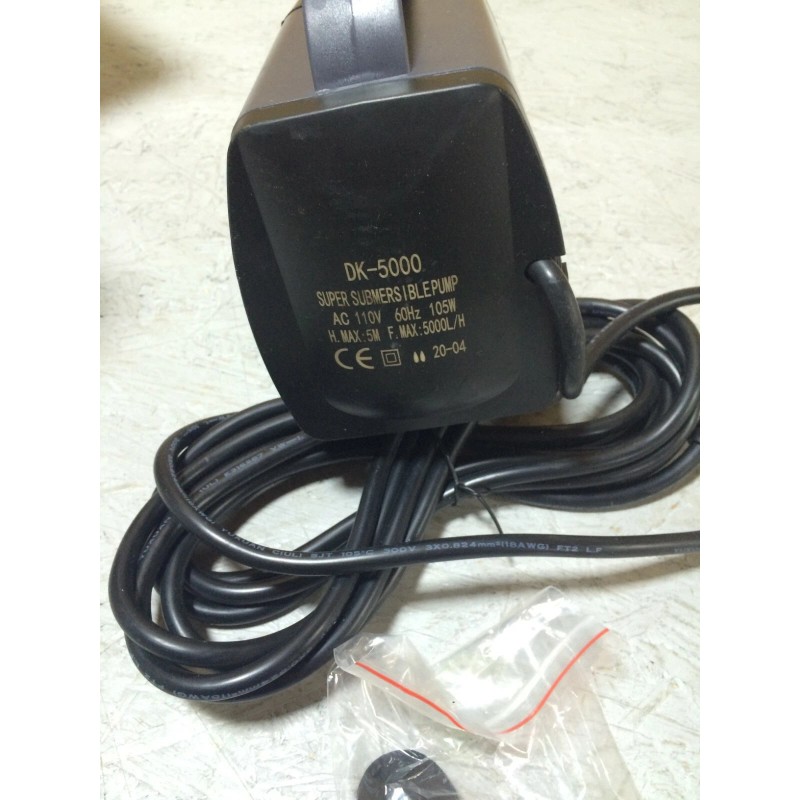 DK5000 NEW Greenhouse Hydroponic 120VAC 20 GPM SUBMERSIBLE PUMP 7"