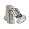 EGLO Mini LED Socket Spotlight, Socket Lamp with Switch, Swivelling