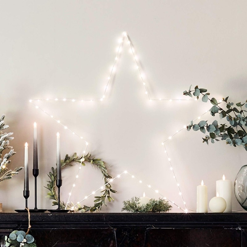 Lights4fun 32cm Frosted Eucalyptus Christmas Wreath Front Door & Indoor