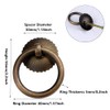 SEIWEI Ring Pull Handles, 40mm Antique Drawer Handles, Drawer Ring
