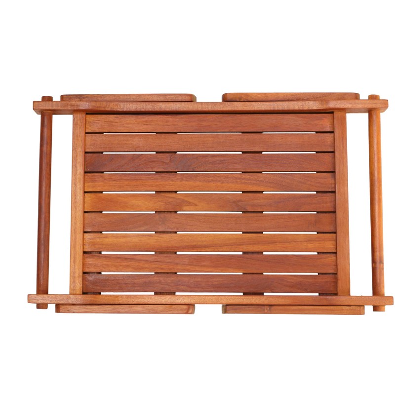 Bare Decor Eddie Serving Tray Table with Folding Legs, 24",