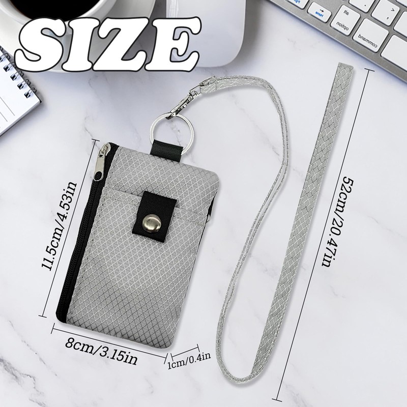 AdiStylinno Minimalist RFID Blocking Small Wallet, Waterproof ID Case Wallet