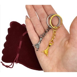 Basic Outline Pinky Promise Matching Keychains Keyring set of 2 Matching Couple Gifts Funny boyfriend gift Gifts for him and her Husband Wife (Gold & Black)