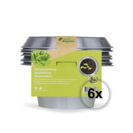 Andermatt Biogarten SchneckenStopp FE Small - Pack of 3, Natural Snail Protection Made of Robust Sheet Steel, Reusable Snail Collar, Swiss Original, Galvanised