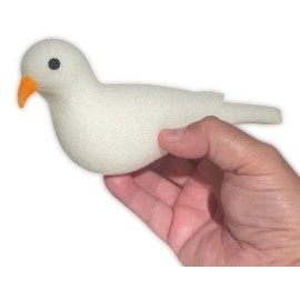 SPONGE PRODUCTION DOVE Appearing Magic Trick Fake White Soft Foam Bird Spring Up