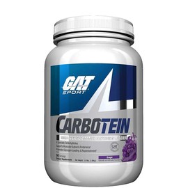 GAT Sport - Carbotein - Carbohidratos en Polvo - 1800 gr - 50 Porciones - Sabor Uva- Bajo en azcar - Elaborado con 6 carbohidratos especiales con...  