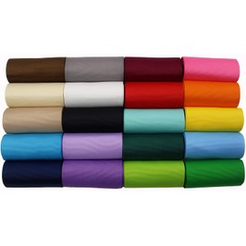 3 Inches Grosgrain Ribbons Fabric Ribbons, 20 Colors2 Yards Each Total 40 Yards , Boutique Ribbons for Gifts Wrapping, DIY Bow Hair Accessories