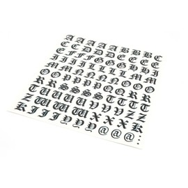 Quattroerre 1209 Kit Letters Sticker Gothic