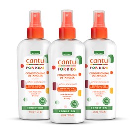 Cantu Care for Kids Paraben & Sulfate-free Conditioning Detangler with Shea Butter, 6 fl oz (Pack of 3)