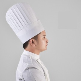 Non-woven Hygienic Chef Hat for Kitchens & Food Service Round Hygienic Hat (Large) 15ea