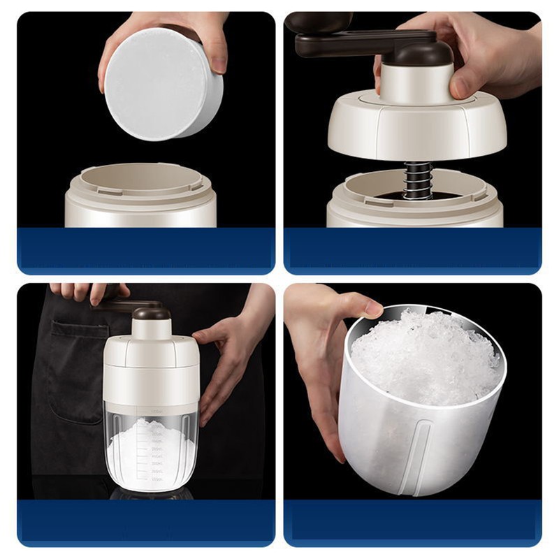 Manual Shaved Ice Shaver Snow Cone Machine Labor Saving Small