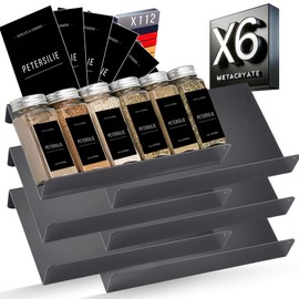 Gewürzregal schublade 6PCS gewürzregal stehend Gewürz organizer schublade - 23 * 11 * 4 - Gewürzetiketten enthalten gewürz organizer spice rack gewürze aufbewahrung
