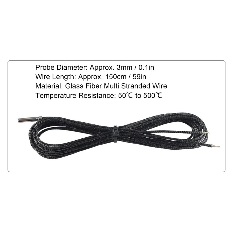 PT1000 550BW Temperature Sensor Probe for CR 10 Plating Copper
