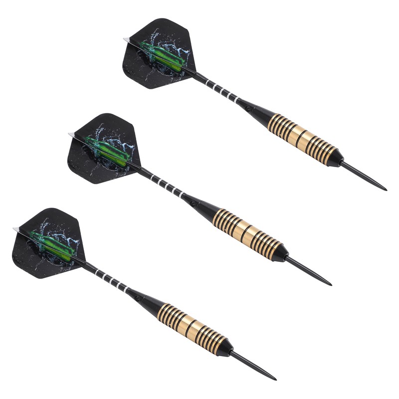 3Pcs Professional Dart Flights Set 26g Steel Tip Darts with