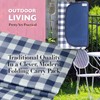VFM - Navy Oxford Picnic Blanket - Waterproof Gingham -