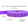 Tacticai 2000 Raffle Tickets, Smile, Purple (1 of 8 Colors),