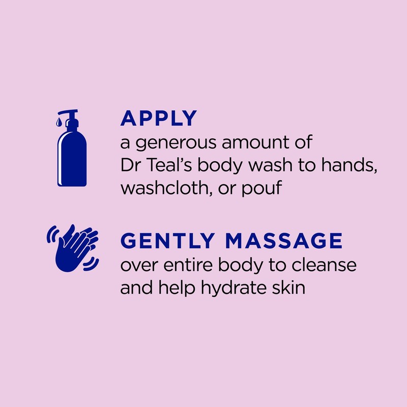 Dr Teal's Body Wash with Pure Epsom Salt, Black Elderberry