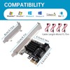 PCIE 4 Port SATA III 6Gbps Expansion Cards, PCIE 1X