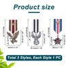 AHANDMAKER 3 Pieces Costume Military Badge Medal, 3 Styles Alloy