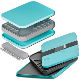 ADTZYLD Stay Wet Palette for Acrylic Miniature Painting Kit 50PCS Paper,2 Sponges,Brush Holder,Paint Saver Tray for Warhammer 40K,Oil & Watercolor - Artist Gift Set (1 Set Wet Palette Original)