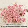 ANCLLO 25pcs Model Trees Model Trains Scenery 6.5cm Cherry Blossom