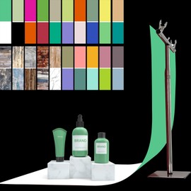 40 Colors Photography Backdrops for Product and Food 20PCS 34x17inch Small Background for Tabletop Photography