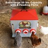 55LB Large Capacity Automatic Chicken Feeder with Window, 8 Feeding