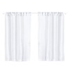 2 Pcs Curtains Semi Sheer - White Net Curtains Voile
