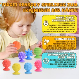 Sensory Fidget Toy Bath Toy for Children (Suction Cup)
