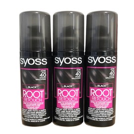 Syoss Root Retoucher, 120 ml, Black, Pack of 3
