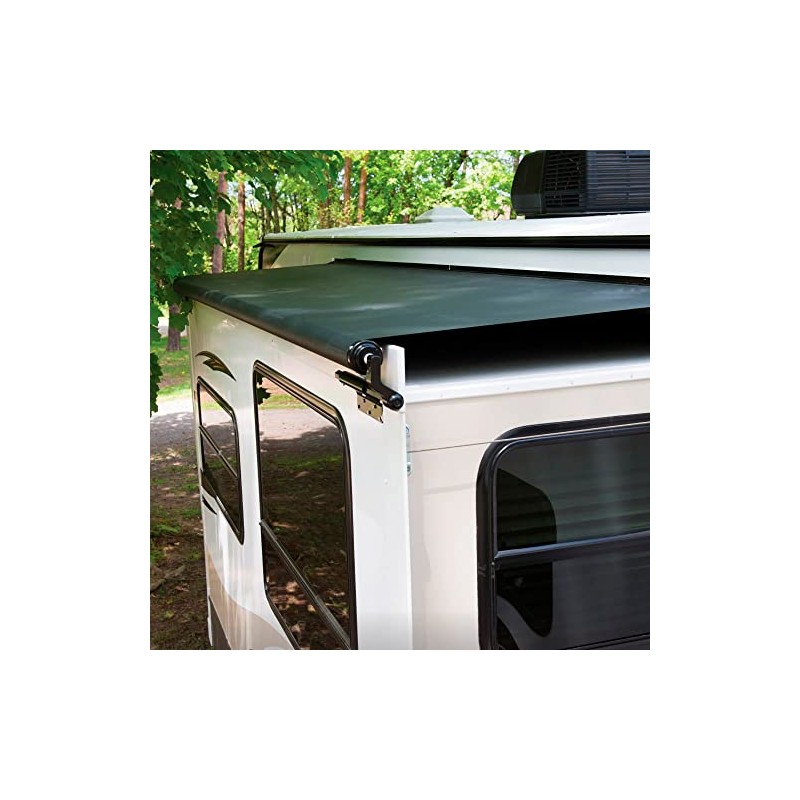Slideout Topper Awning Replacement Fabric Cut to Fit (167", Black)