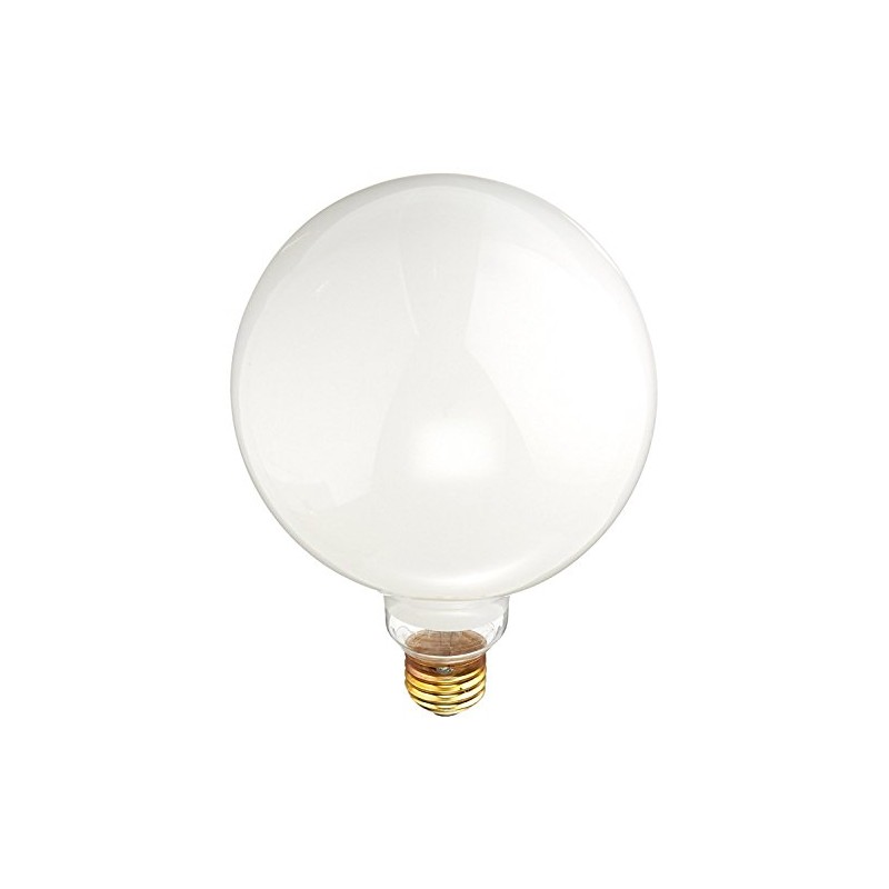 Bulbrite 150G40WH 150W G40 Globe 125V Medium Base Light Bulb,