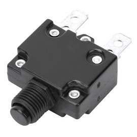 Pack of 5 Electric Compressor Circuit Breaker Overload Overcurrent Circuit Breaker 12A 15A 17A Protection de Interruptor Push Button Reset Circuit Breaker (17A), Default