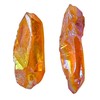 2 Pieces Tangerine Aura Quartz Raw Pencil Points Crystals and