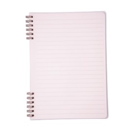A5 Spiral Notebook, 60 Lined Sheets, 120 White Pages, Pink Cover, Hand Wrist Comfy Design, Easy Tear Out
